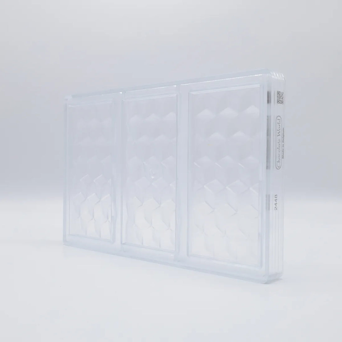 Chocolate World Polycarbonate Mould RM2448 / 80 gr / 3 cavities - Mangharam Chocolate Solutions