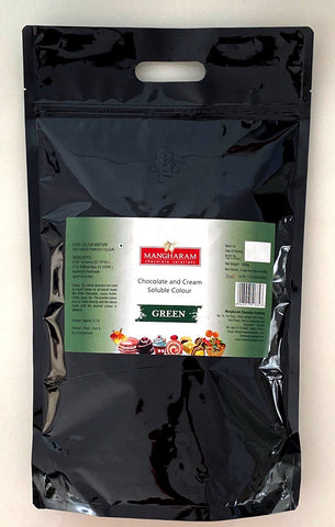 Mangharam Chocolate & Cream soluble Colour GREEN - 1 Kg standipack