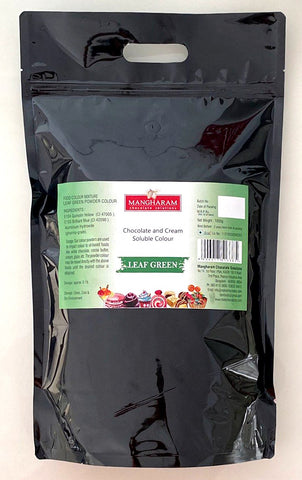 Mangharam Chocolate & Cream soluble Colour LEAF GREEN - 1 Kg Standipack