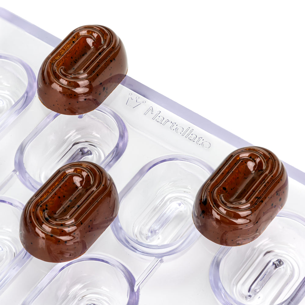 Martellato MA1069 / 10.5 g / 20 Cavities Polycarbonate Mould - Mangharam Chocolate Solutions