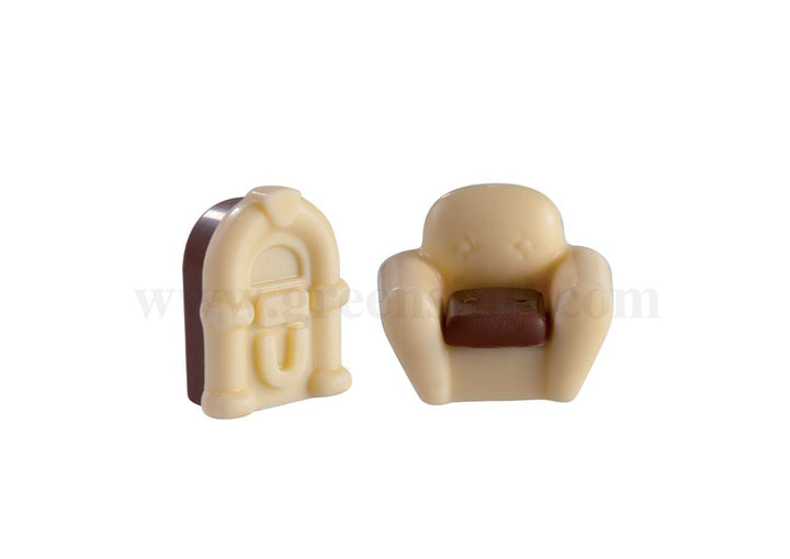 Martellato MA4002 Polycarbonate Chocolate Mould Arm Chair and Juke Box