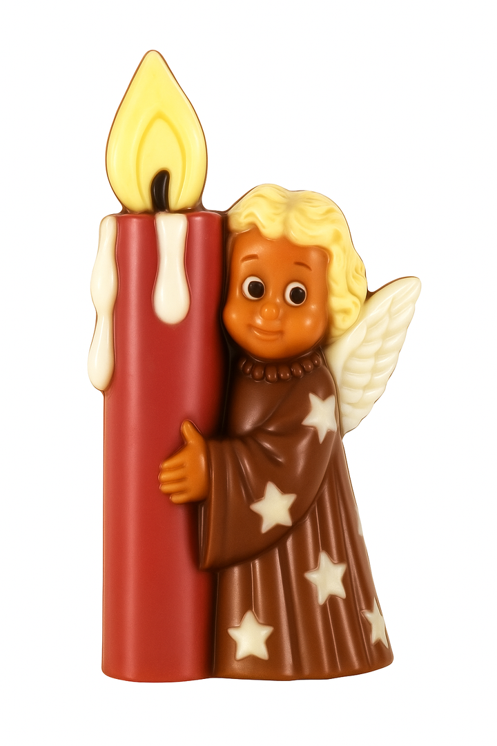Mangharam Christmas Angel with Candle Chocolate Mould MAC000S