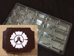 MMV 001  Rectangle Magnetic Mould 41 x 24 MM + Logo Sheet Set