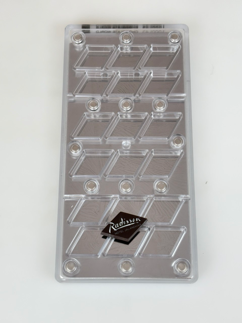 MMV 043 Rhombus Magnetic Mould 47 x 27 MM + Logo Sheet Set