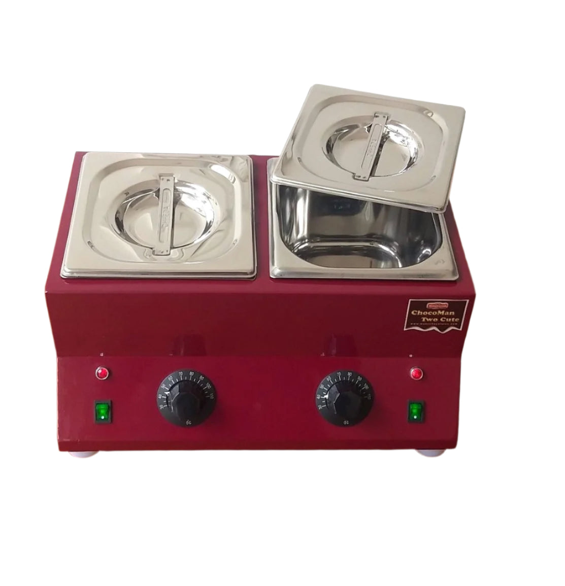 ChocoMan Two Cute 2 Tub 3kg Chocolate Melter - Mild Steel