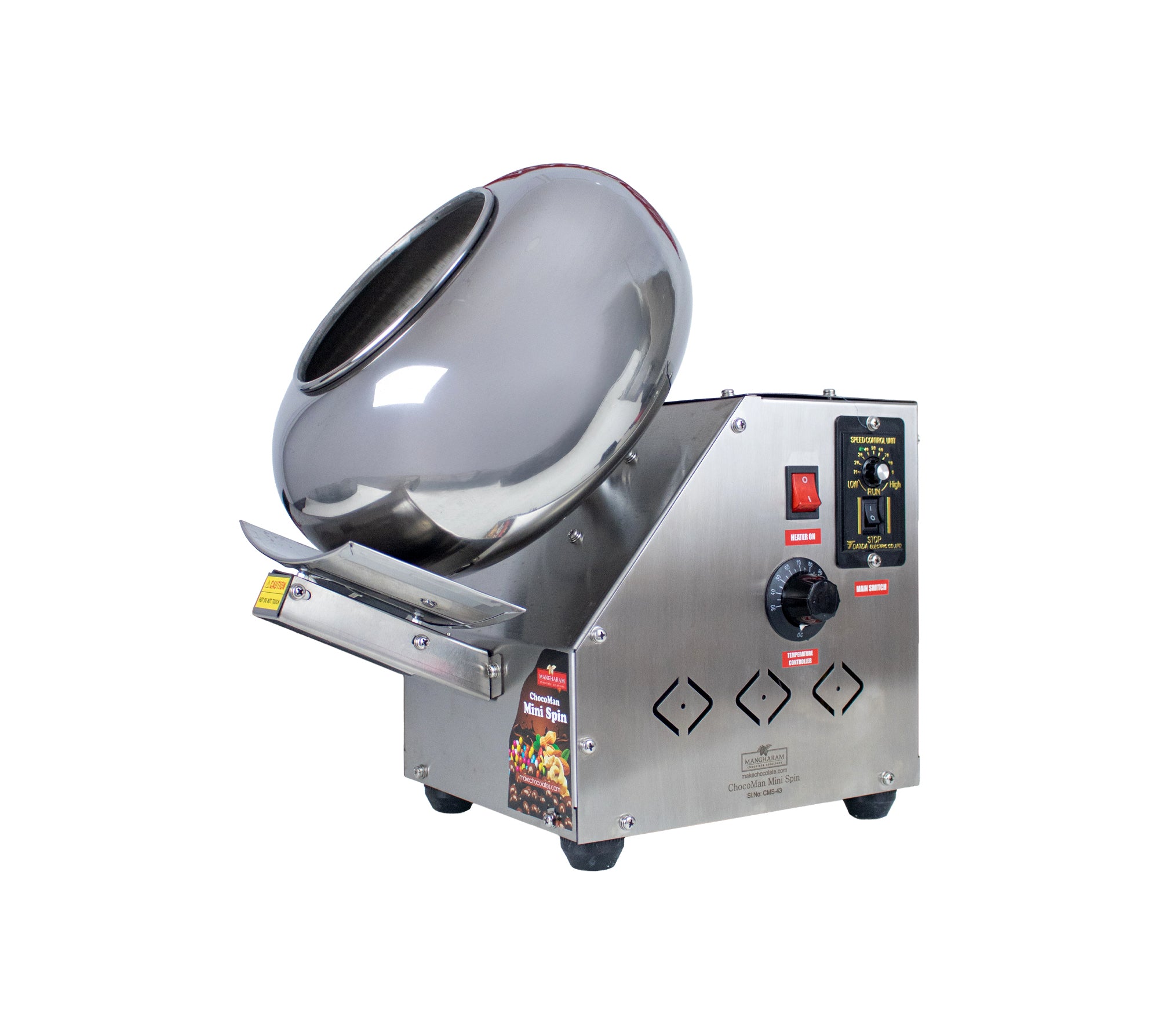 ChocoMan Mini Spin, Compact Chocolate Coating & Panning Machine upto 2Kg/Batch