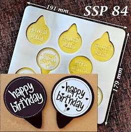 SSP 84 Large Round Placard 44 x 56 MM + Logo Sheet Set