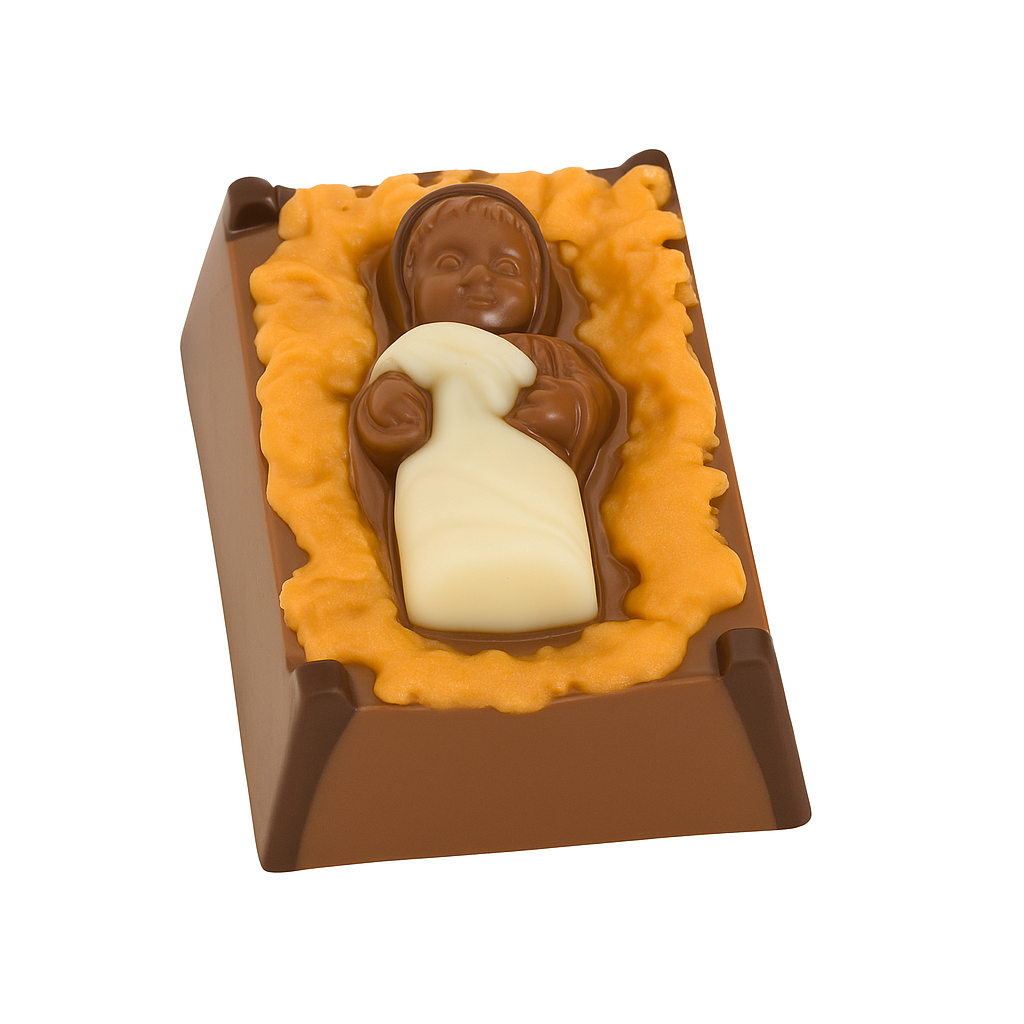 Mangharam Christmas Baby Jesus Chocolate Mould RH771005A - Ht 67mm