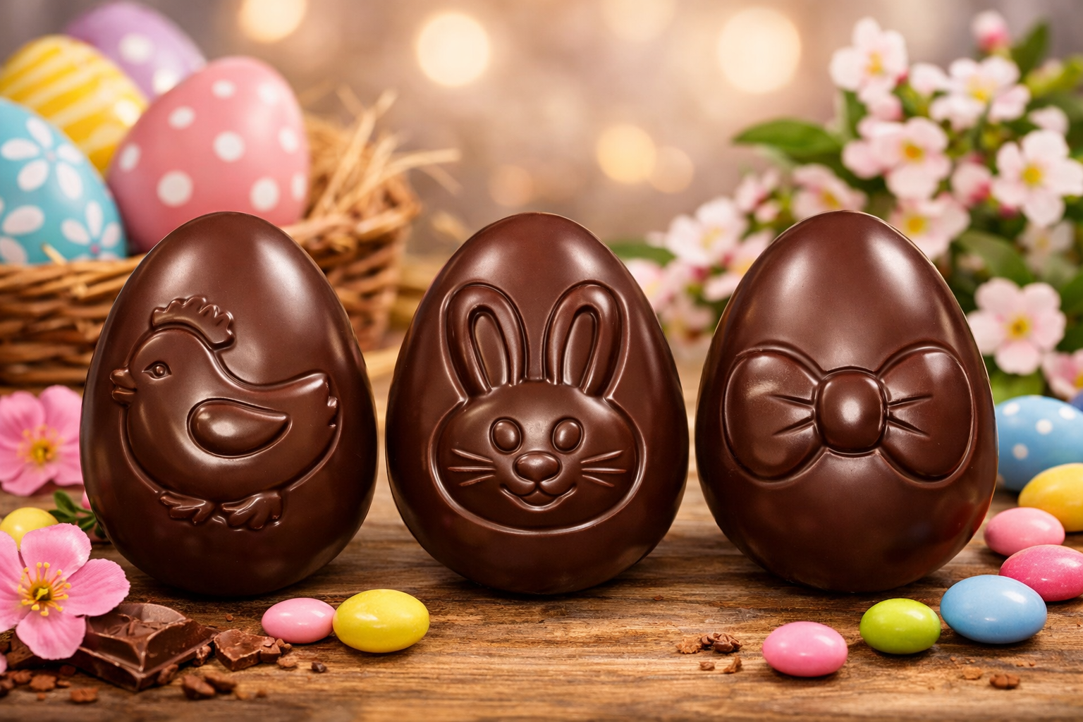 Chocolate World RM1663 / 5 g / 24 Cavites Polycarbonate Easter Egg Mould - Mangharam Chocolate Solutions