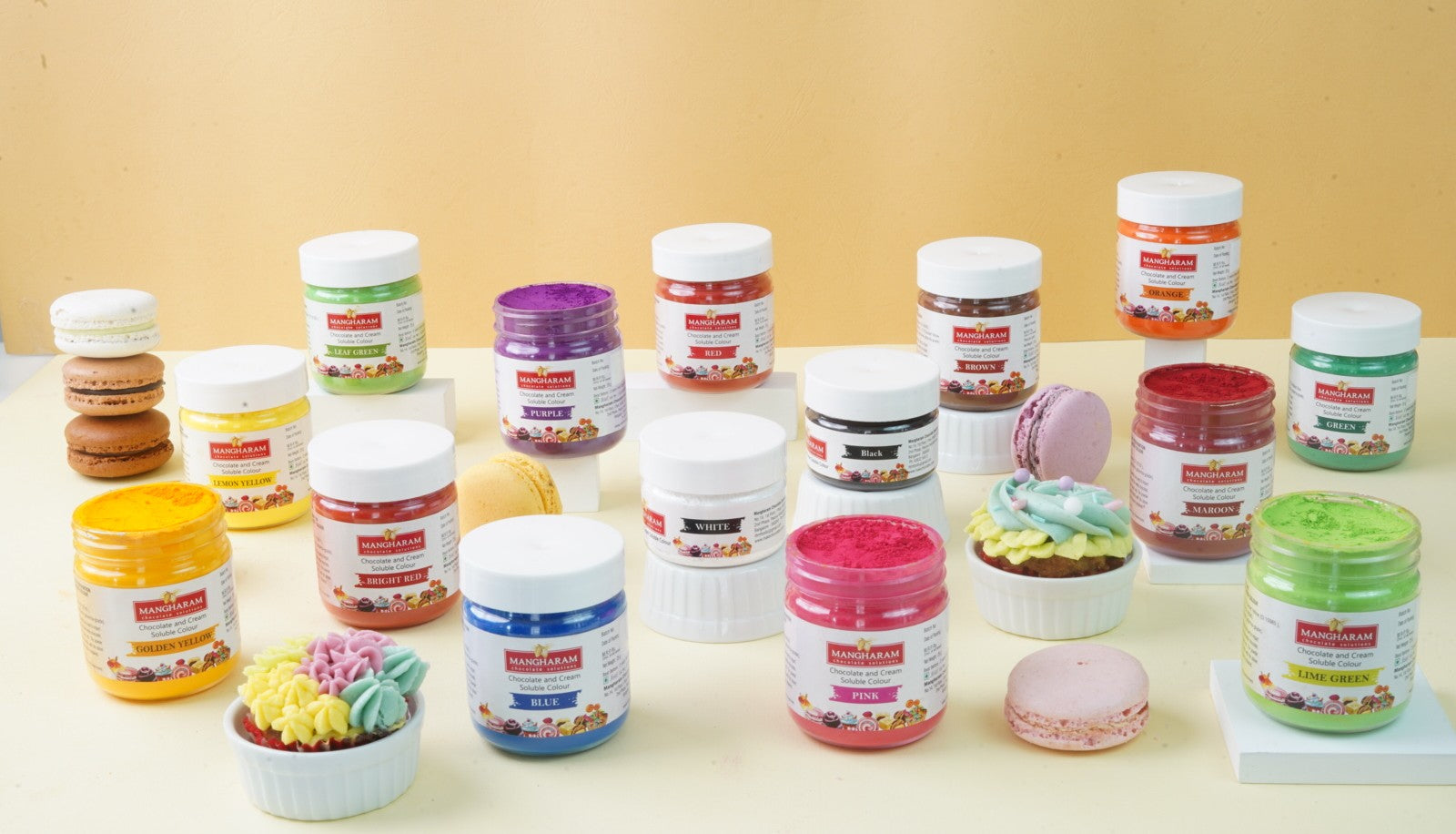 Mangharam Chocolate & Cream soluble Colour WHITE - 25 gms