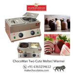 ChocoMan Two Cute Chocolate Melter-Stainless Steel from Mangharam Chocolate Solutions