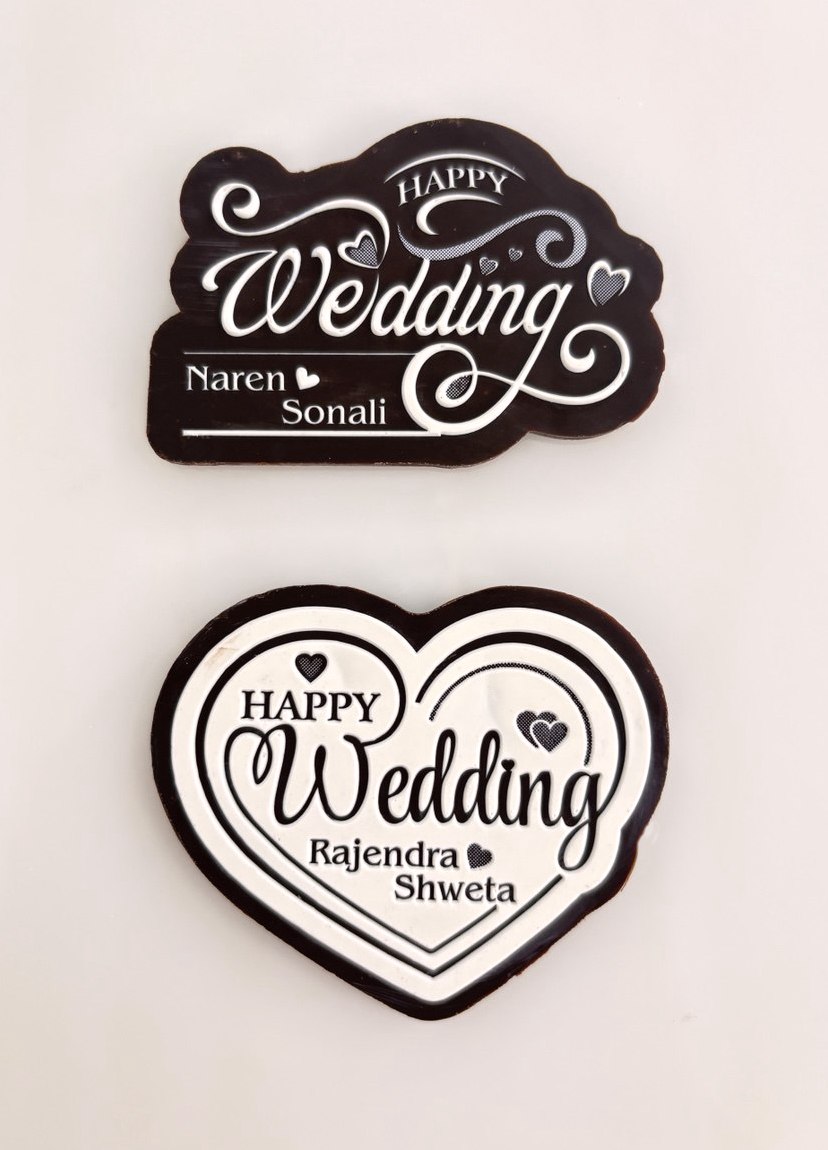 Mangharam Custom Chocolate Cake Topper  SSP 126C
