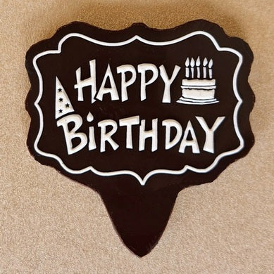 Happy Birthday Chocolate Cake Topper Mould SSP 156 from Mangharam