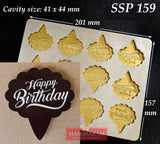 Happy Birthday Chocolate Cake Topper Mould SSP 159 from Mangharam