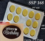 Happy Birthday Chocolate Cake Topper Mould SSP 162 from Mangharam