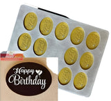 Mangharam Chocolate Cake Topper Mould SSP 123 Happy Birthday Message