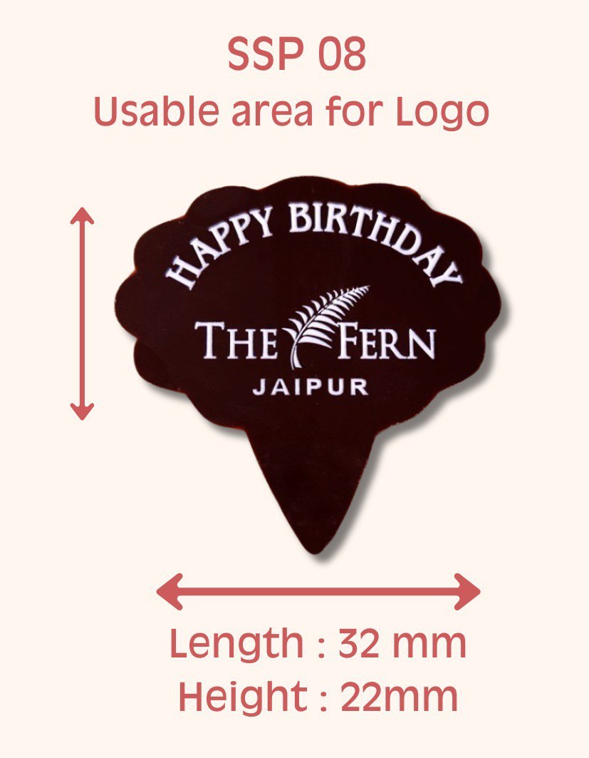 SSP 08 Small Oval Flower Placard 38 x 38 MM + Logo Sheet Set