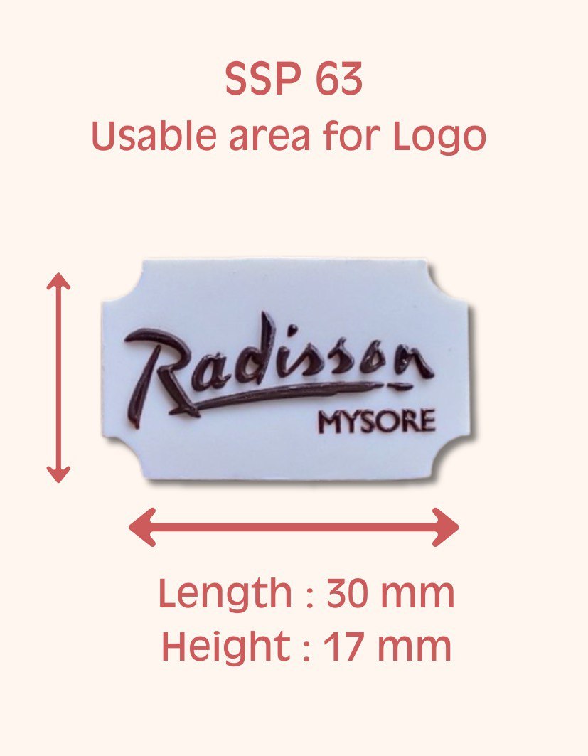 SSP 63 Fancy Rectangle Coin 33 x 21 MM + Logo Sheet Set