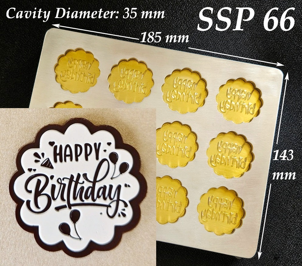 SSP 66 Medium Round Flower Coin Dia. 35 MM + Logo Sheet Set