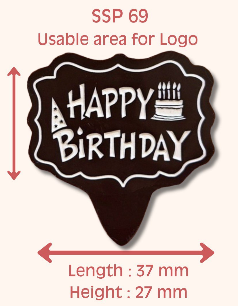 SSP 69 Medium Fancy Rectangle Placard 39 x 39 MM + Logo Sheet Set