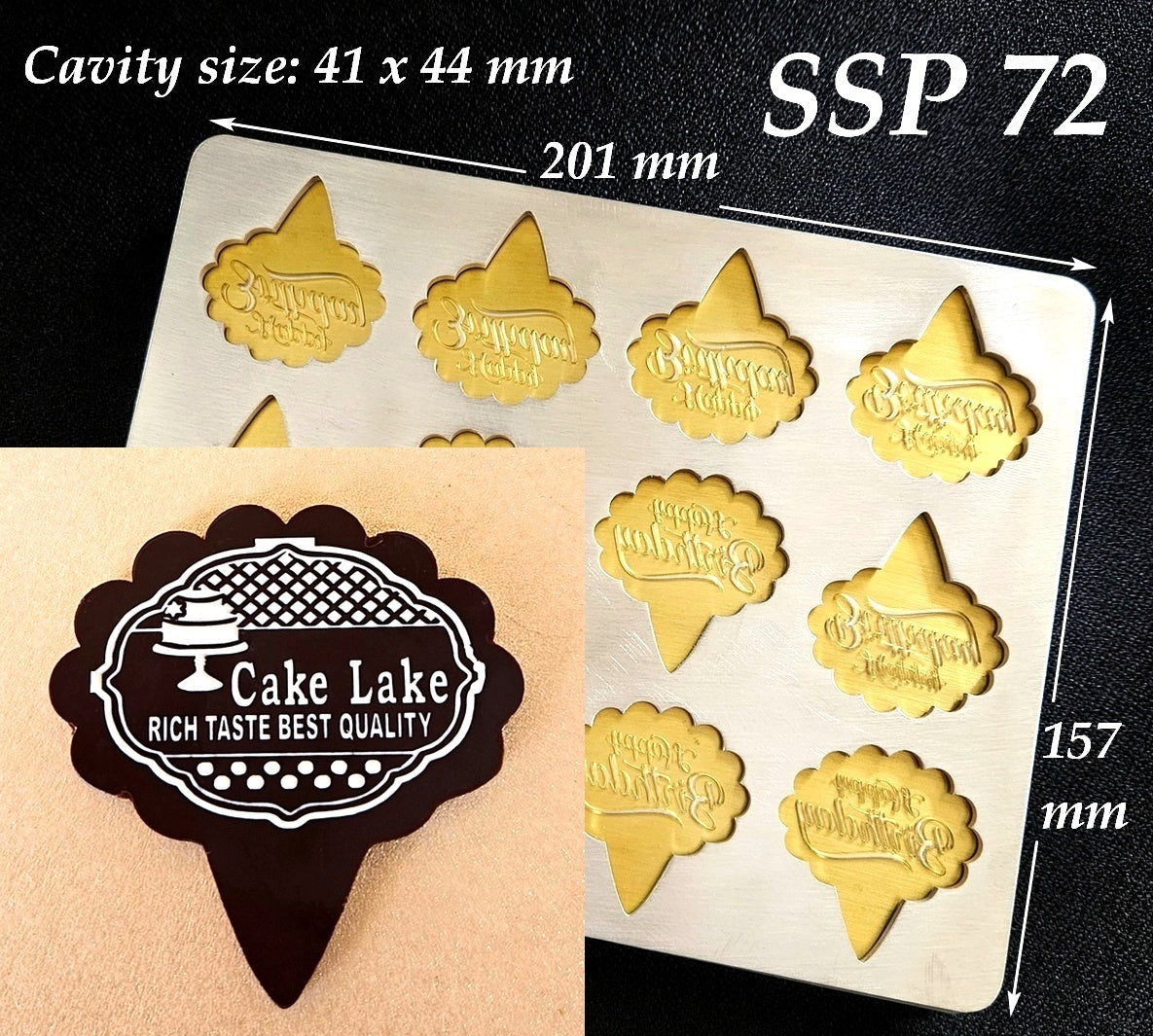 SSP 72 Medium Oval Flower Placard 41 x 44 MM + Logo Sheet Set