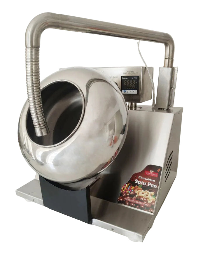 ChocoMan Spin Pro Chocolate Coating & Panning Machine 5 kg/ Batch - Mangharam Chocolate Solutions
