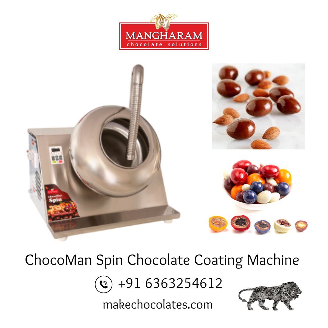 ChocoMan Spin 5kg batch coating and panning machine from Mangharam
