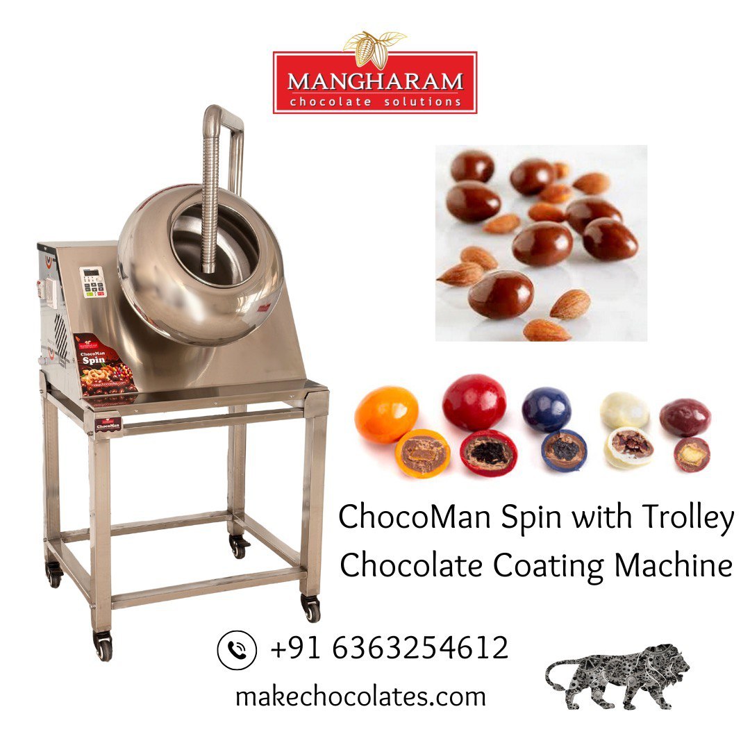 ChocoMan Coating & Panning Machine maufactured by Mangharam for 5kg batches
