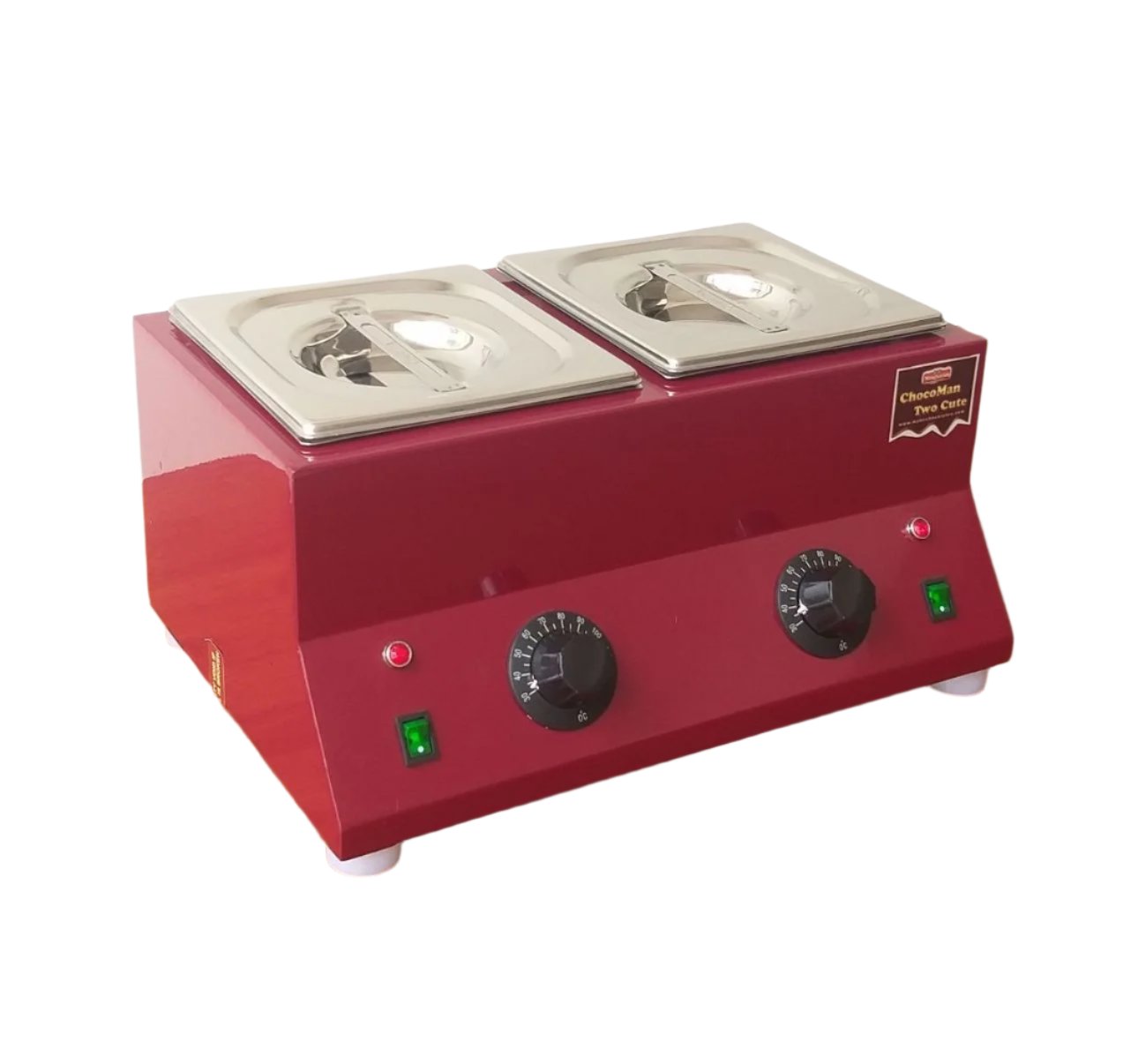 ChocoMan Two Cute 2 Tub 3kg Chocolate Melter - Mild Steel