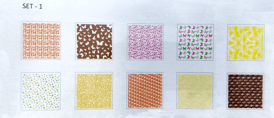 Transfer Sheets - Set 1