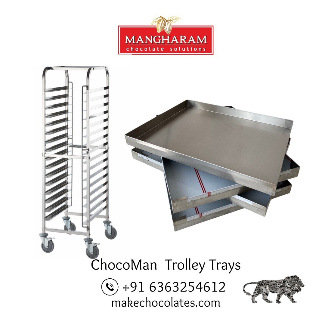 ChocoMan Storage Trolley with Trays for Chocolate & Bakery from Mangharam