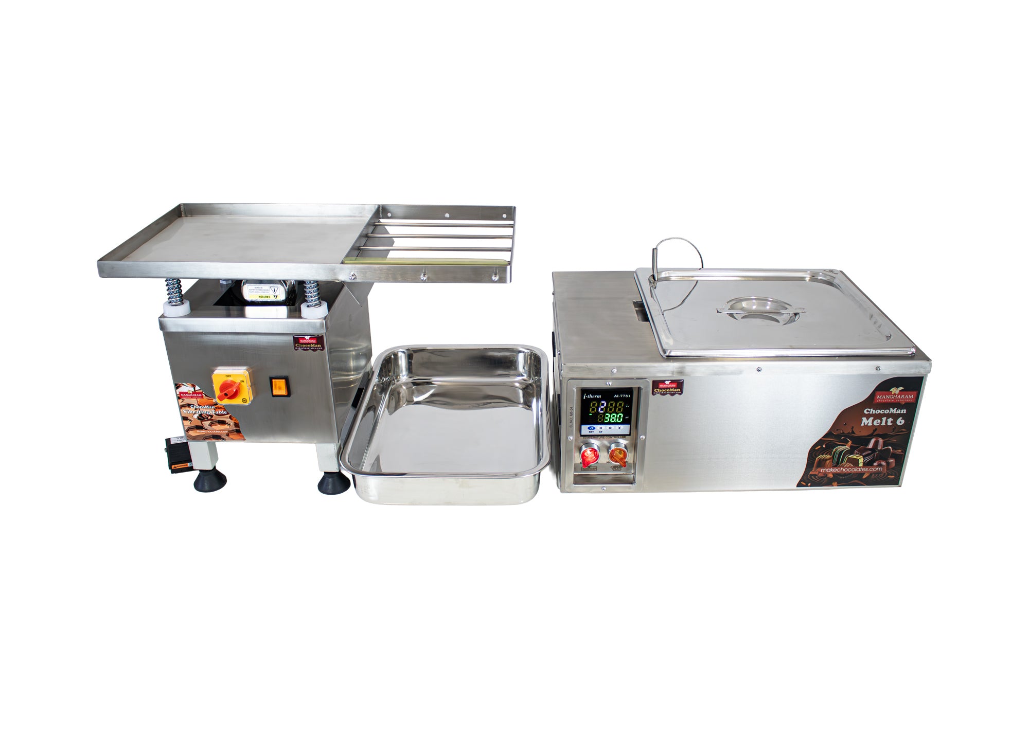 ChocoMan Melt 6 Chocolate Melter + ChocoMan Vibrating Table Combo