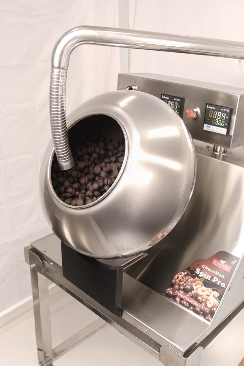 ChocoMan Spin Pro with Trolley, Chocolate Coating & Panning Machine 5 kg/ Batch