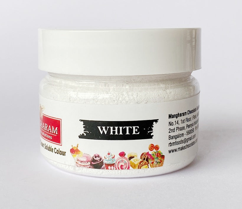 Mangharam Chocolate & Cream soluble Colour WHITE - 25 gms