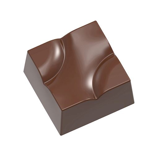 Polycarbonate Chocolate World RM12089 Square Chocolate Mould from Mangharam Chocolate Solutions, India