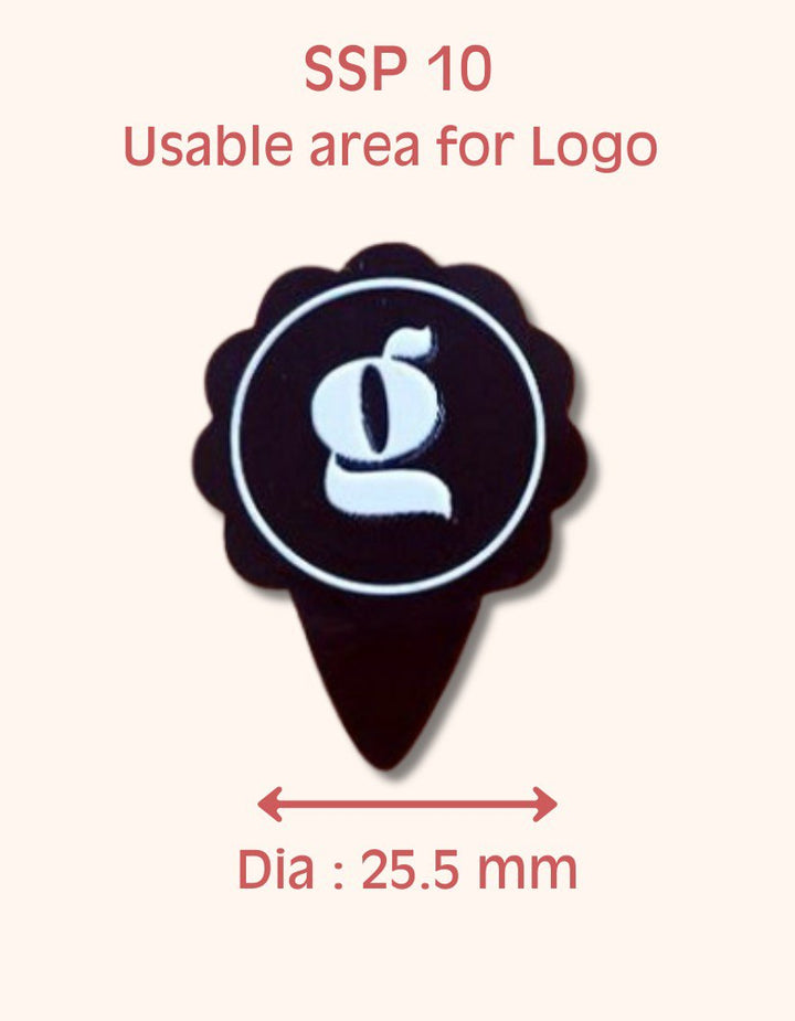 SSP 10 Small Fancy Round Placard 30 x 40 MM + Logo Sheet Set