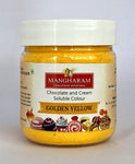 Mangharam Chocolate Colour GOLDEN YELLOW - 25 gms Jar - Mangharam Chocolate Solutions