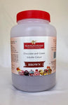 Mangharam Chocolate & Cream soluble Colour BROWN - 500 gms Jar - Mangharam Chocolate Solutions