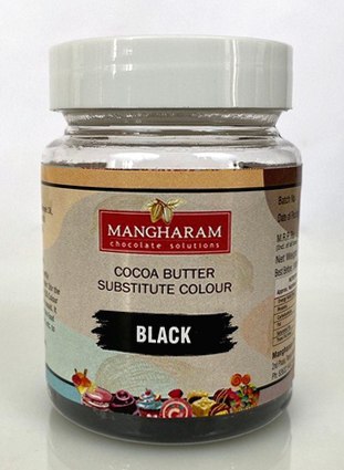 Mangharam Black Cocoa Butter Substitute (CBS) Colours - 100g Jar