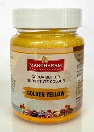 Mangharam Golden Yellow Cocoa Butter Substitute (CBS) Colours - 100g Jar