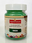 Mangharam Green Cocoa Butter Substitute (CBS) Colours - 100g Jar