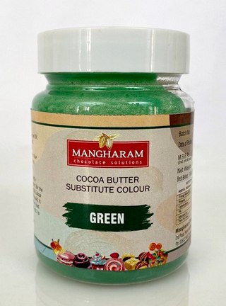 Mangharam Green Cocoa Butter Substitute (CBS) Colours - 100g Jar