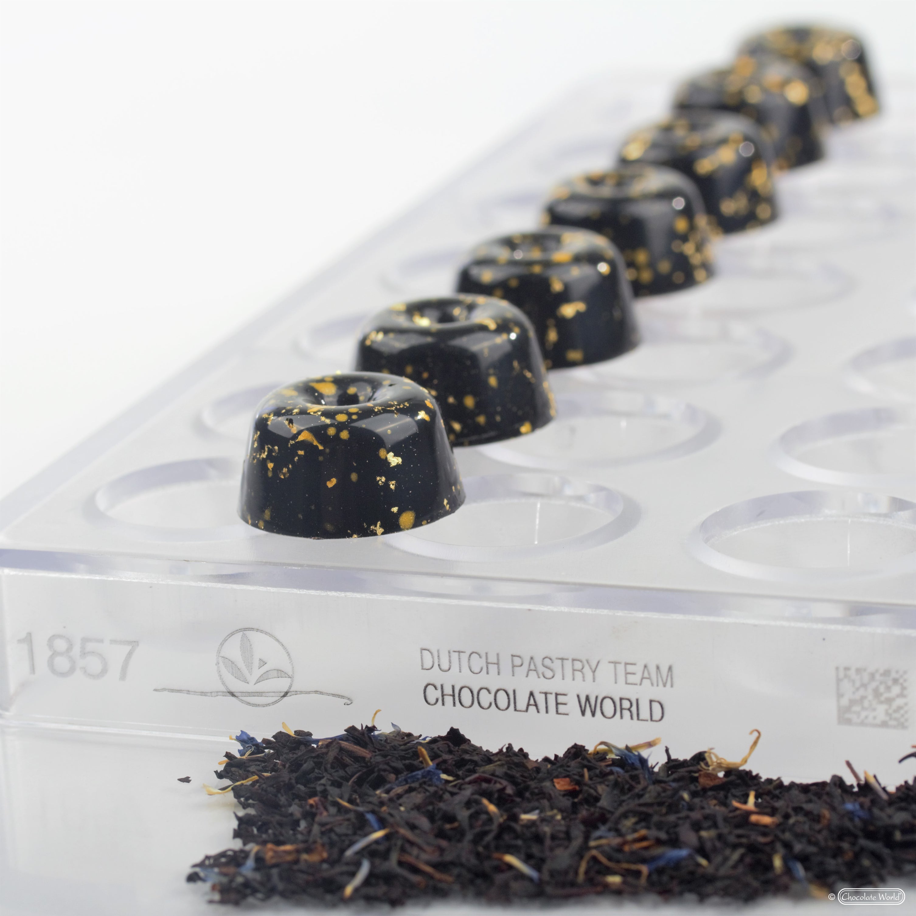 Chocolate World RM1857 / 9.5 gr / 21 cavities Polycarbonate Mould