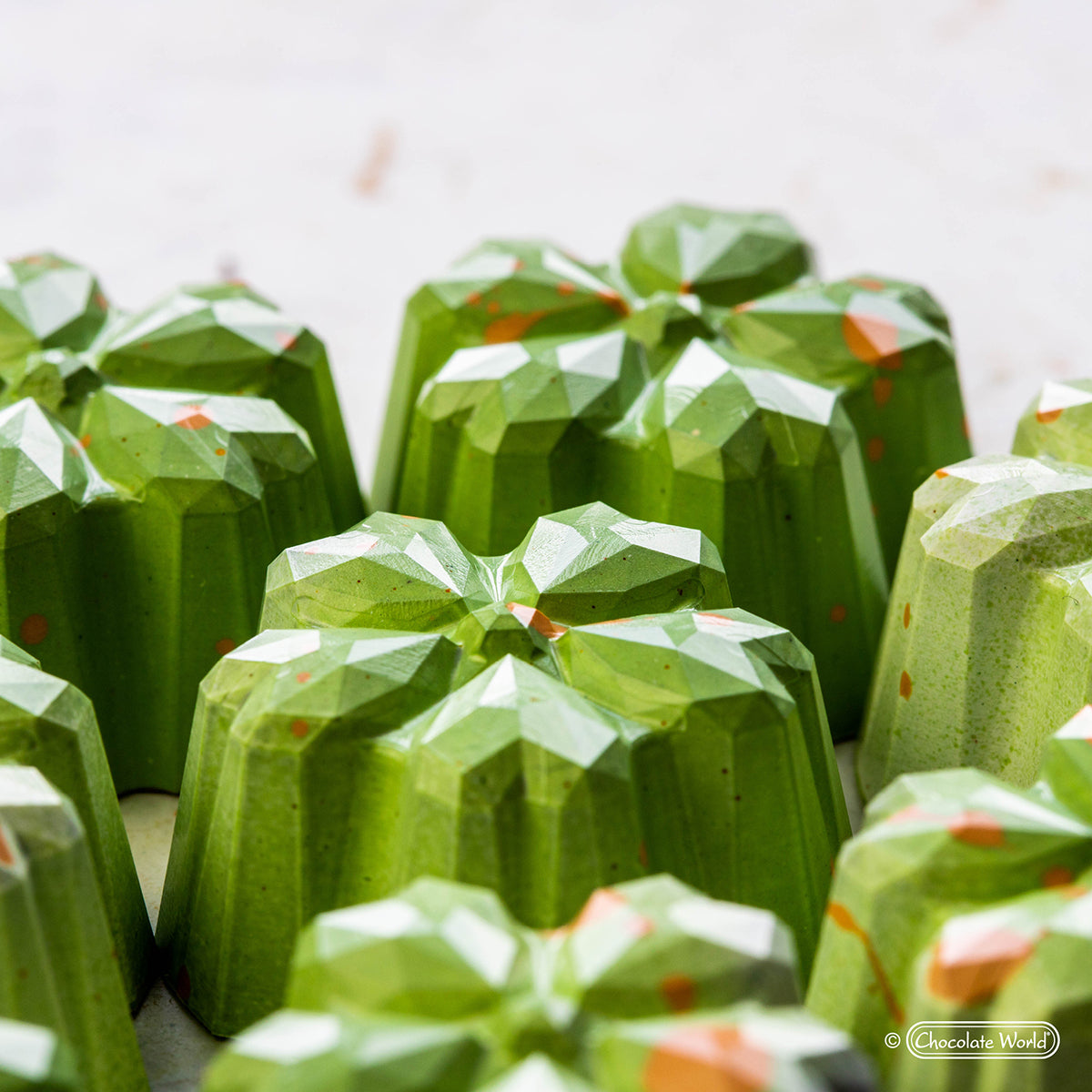 Chocolate World RM1918 / 9.5 g / 21 Cavities Polycarbonate Mould