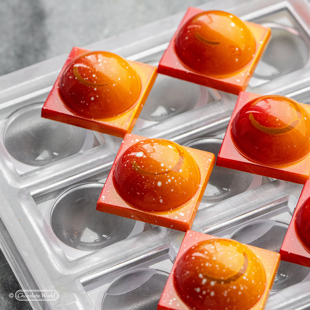 Chocolate World RM1941 / 9 g / 21 Cavities Polycarbonate Mould