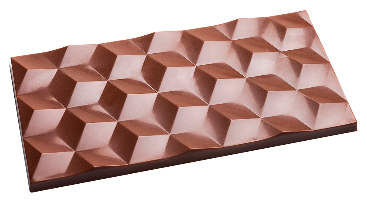 Chocolate World Polycarbonate Mould RM2448 / 80 gr / 3 cavities - Mangharam Chocolate Solutions