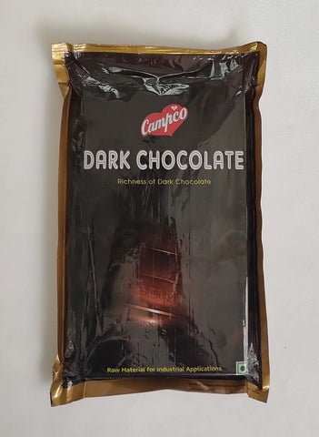 Campco Dark Chocolate - 1 kg Slab