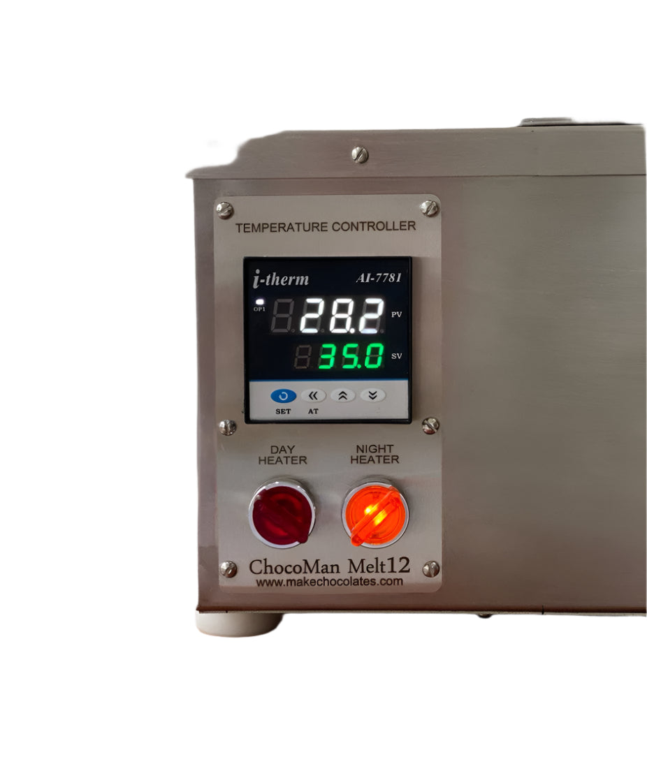 ChocoMan Melt 12-3C, 3 Tub 12 Kg Chocolate Melter / Warmer with Night Heat Mode