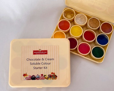 Mangharam Chocolate & Cream-soluble Colour Starter Kit - Mangharam Chocolate Solutions