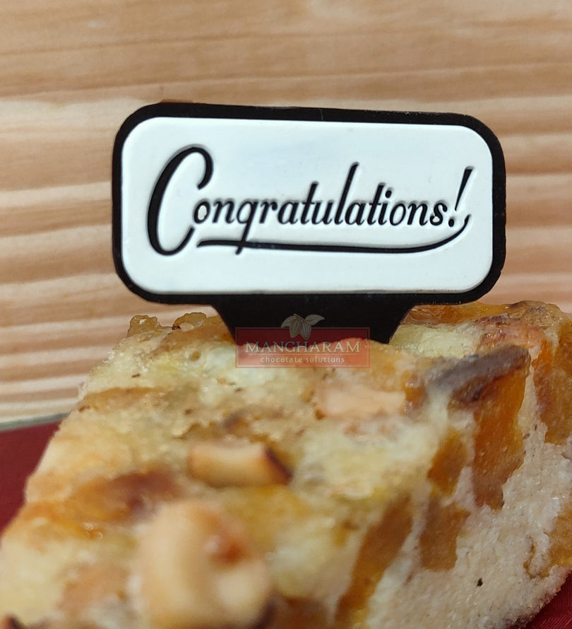 Mangharam Chocolate Cake Topper Mould SSP 120A for Greetings & Wishes Messages